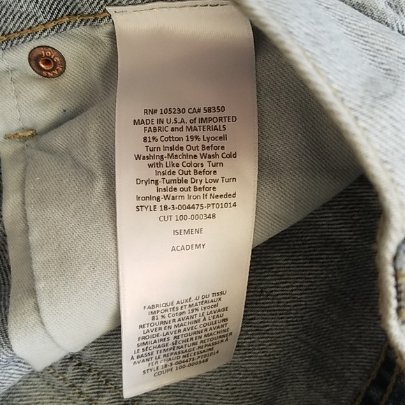 Joie Jeans Isemene Academy Wide Leg Jean - Picture 6 of 6